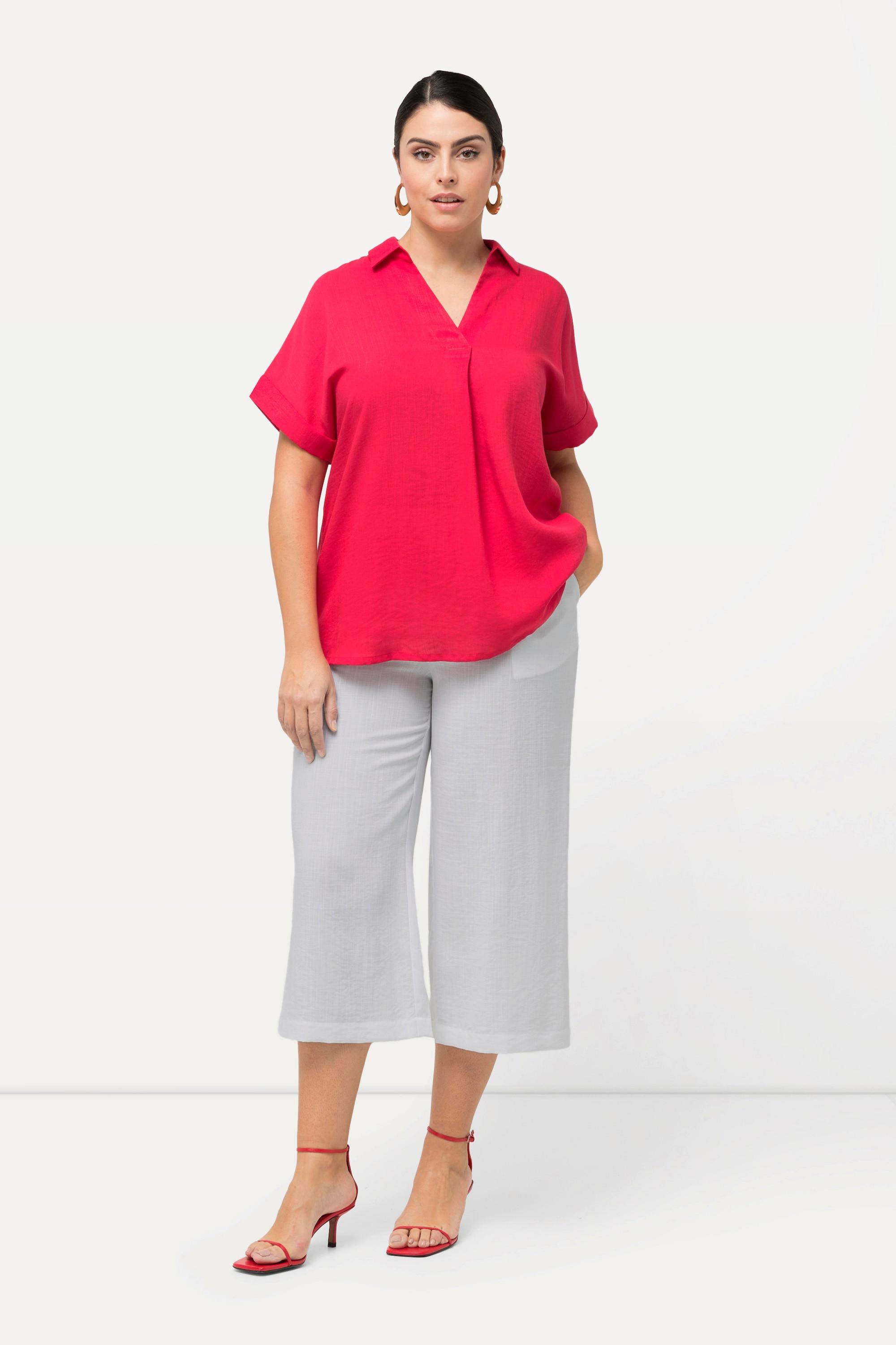 Ulla Popken  Jupe-culotte longueur mollet, jambe large et taille élastique 