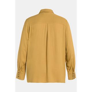 Ulla Popken  Blusa con apertura, colletto da camicia e maniche lunghe 