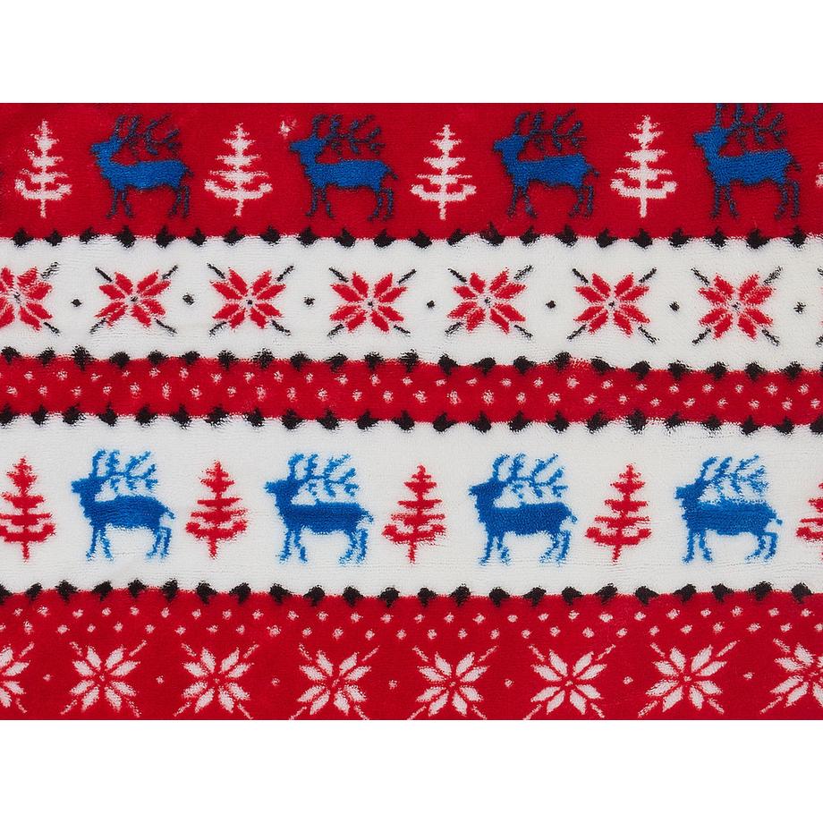 Beliani REKA Coperta Plaid Classica Poliestere  