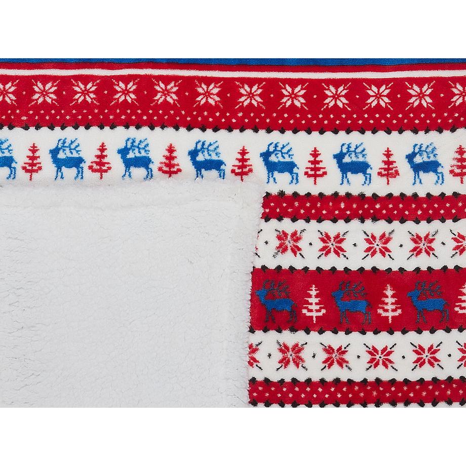 Beliani REKA Coperta Plaid Classica Poliestere  