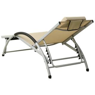 VidaXL Chaise longue tissu  