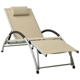 VidaXL Chaise longue tissu  