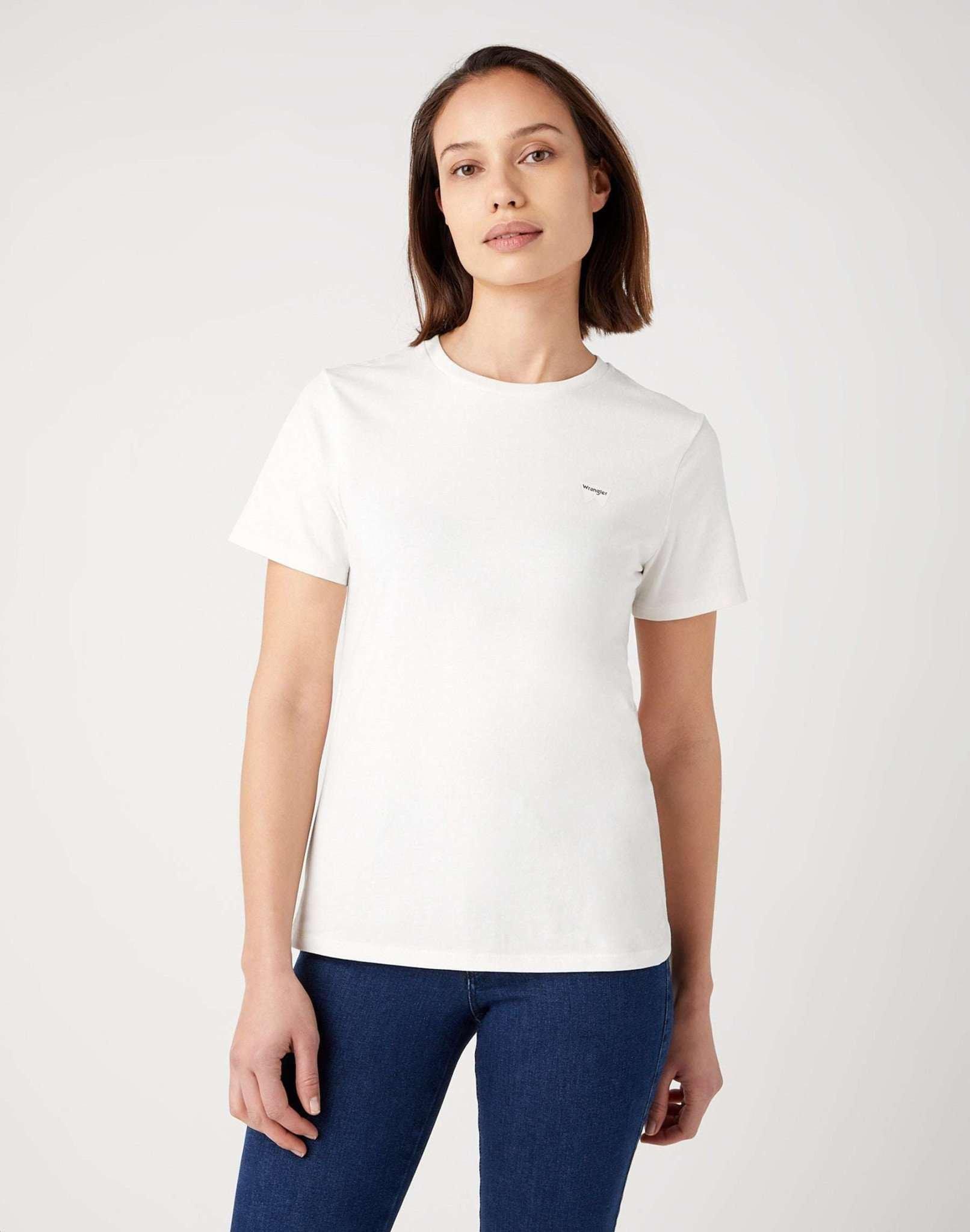 Image of T-shirts Slim Tee Damen Weiss S