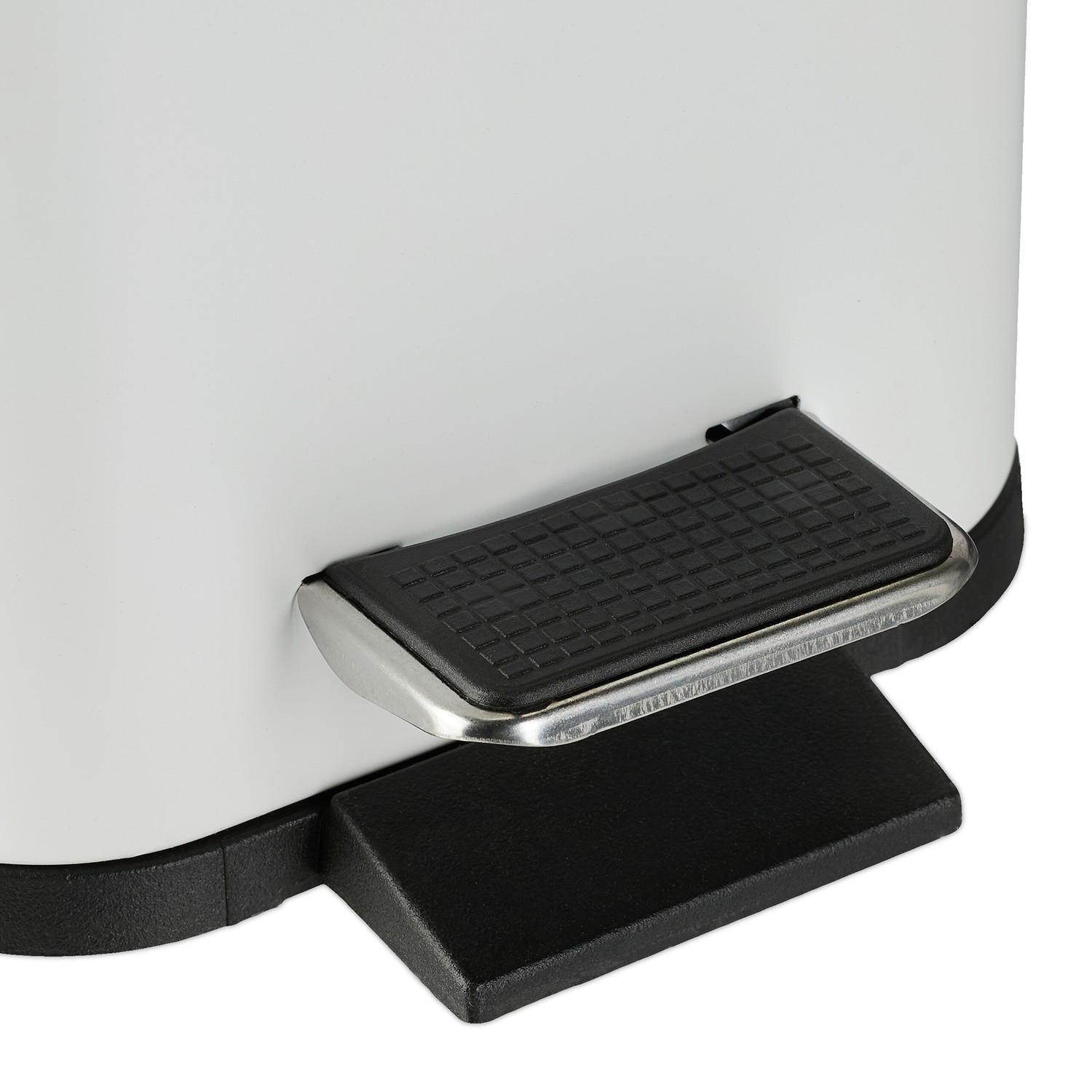 B2X Pattumiera per bagno 5 litri con coperchio in bambù  