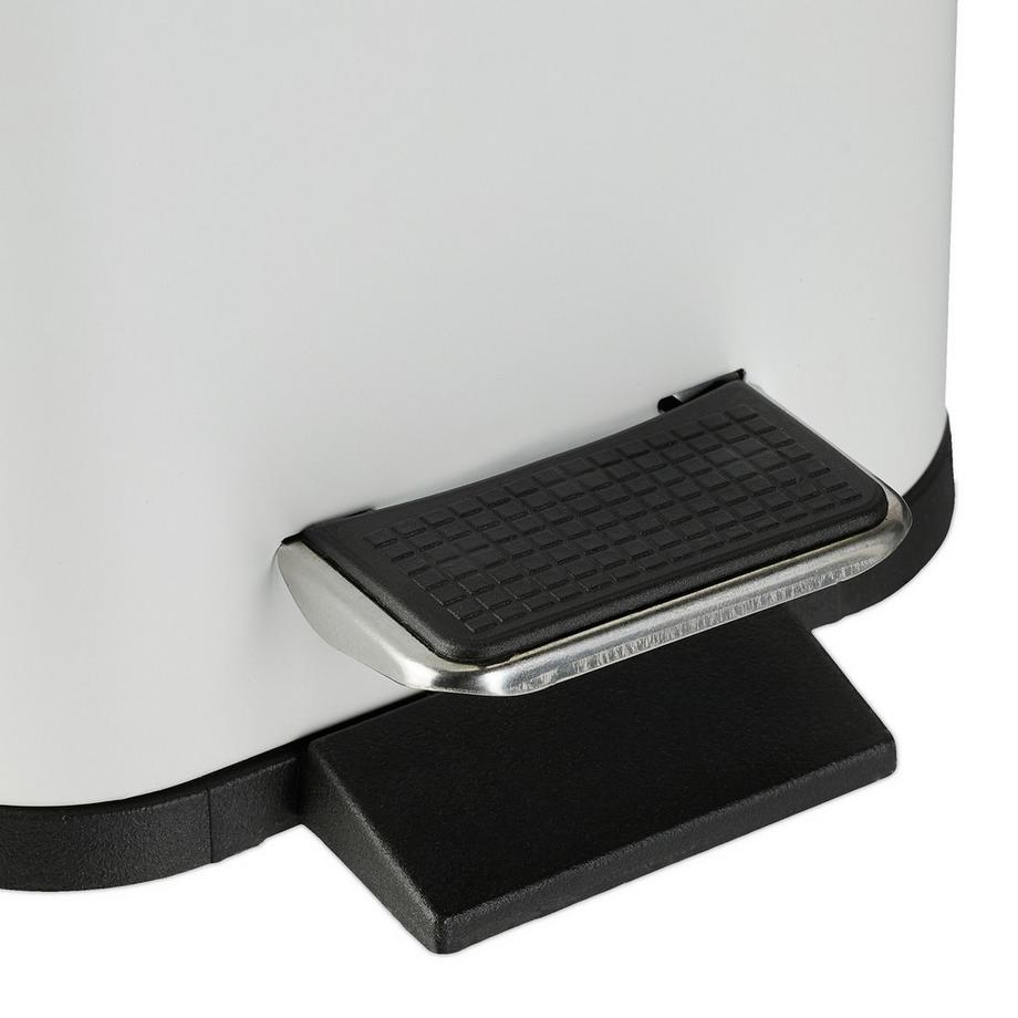 B2X Poubelle de salle de bain 5 litres avec couvercle en bambou  