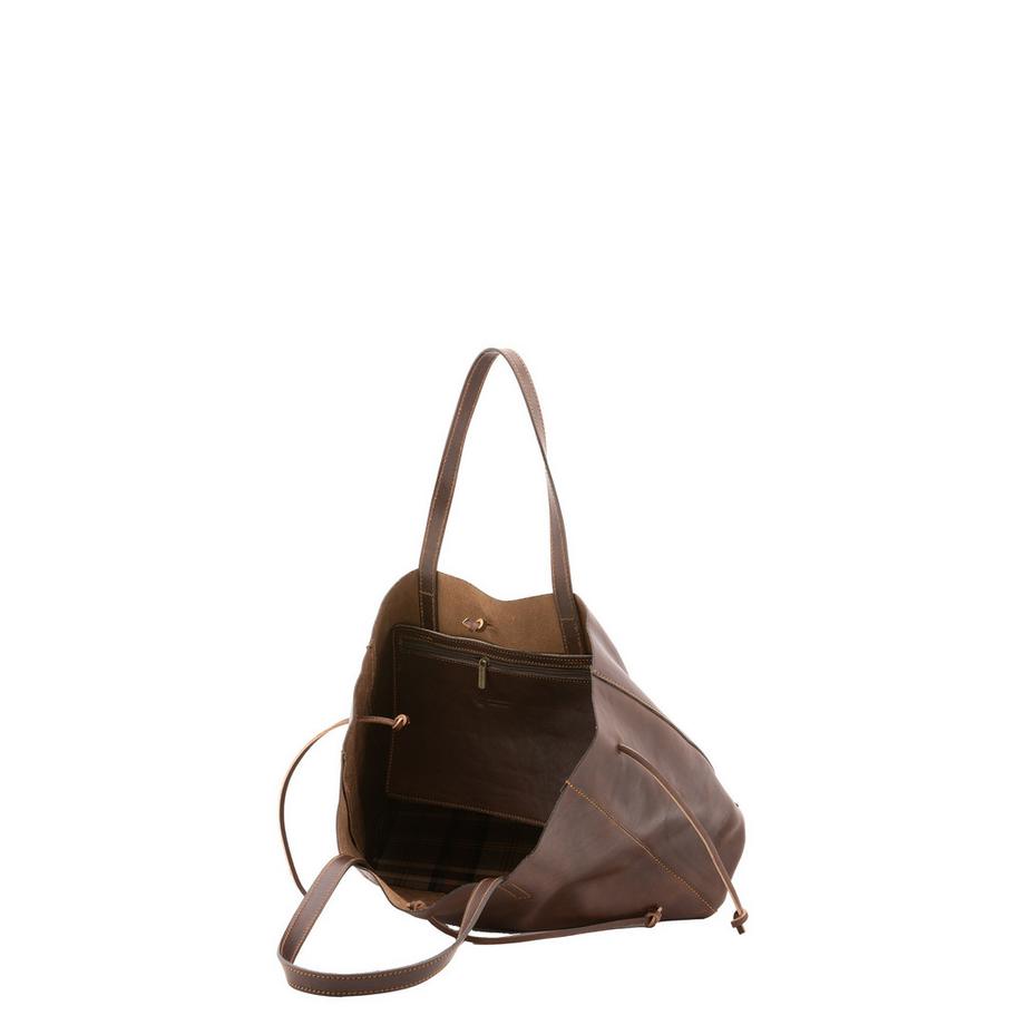 Viola Castellani Sac à bandoulière avec fermeture à lacets en cuir  