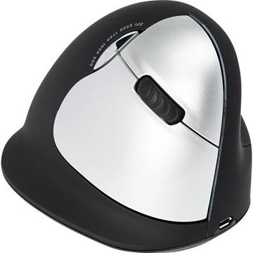 HE () Ergonomische Maus Funk Größe: L Optisch Schwarz/Silber 5 Tasten 2500 dpi Ergonomisch