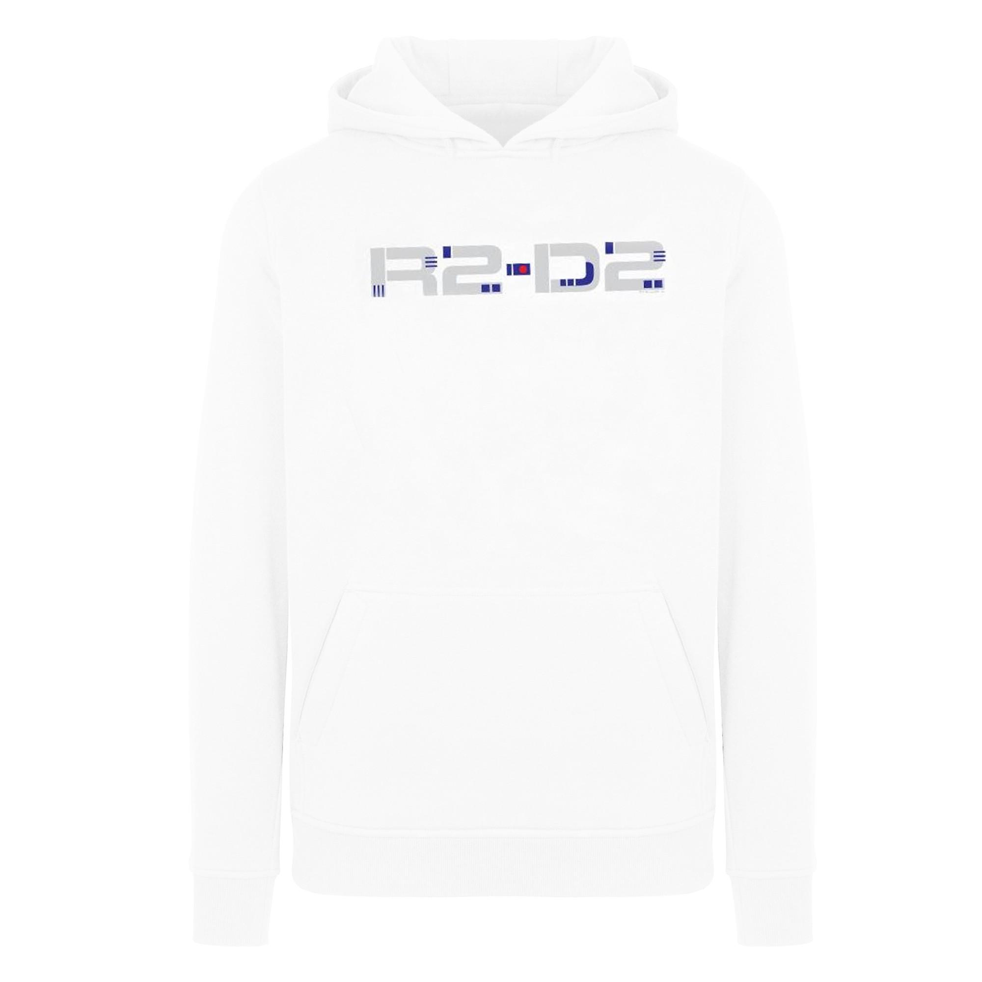 Image of The Rise Of Skywalker R2d2 Text Logo Kapuzenpullover Mädchen Weiss 116