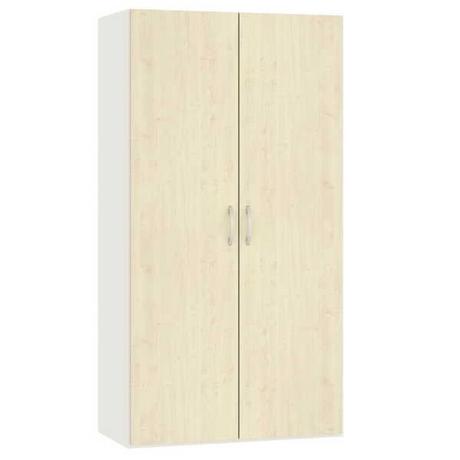 Jutzler Armoire à portes battantes décor érable blanc crème 101,9 x 195  