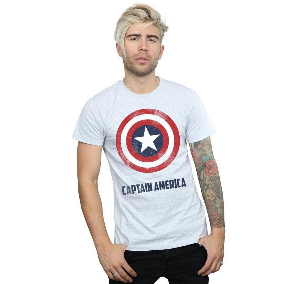 MARVEL Captain America Shield T-Shirt Stampa Grafica  