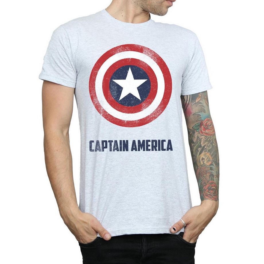 MARVEL Captain America Shield T-Shirt Stampa Grafica  