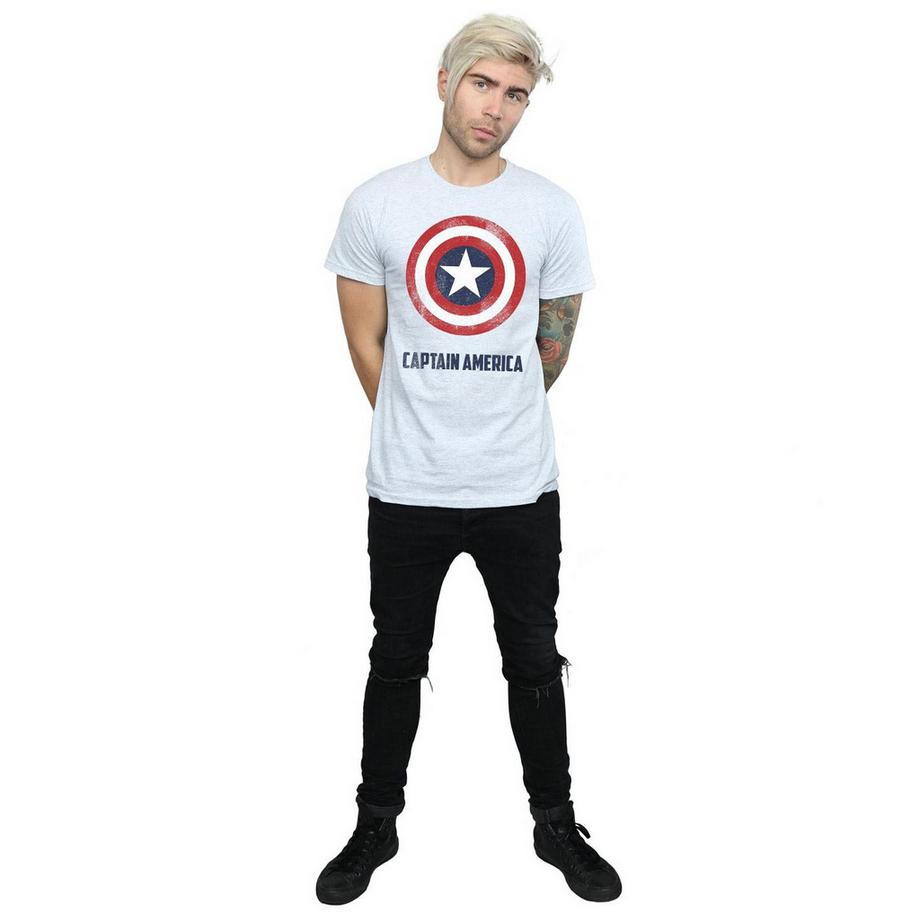 MARVEL Captain America Shield T-Shirt Stampa Grafica  