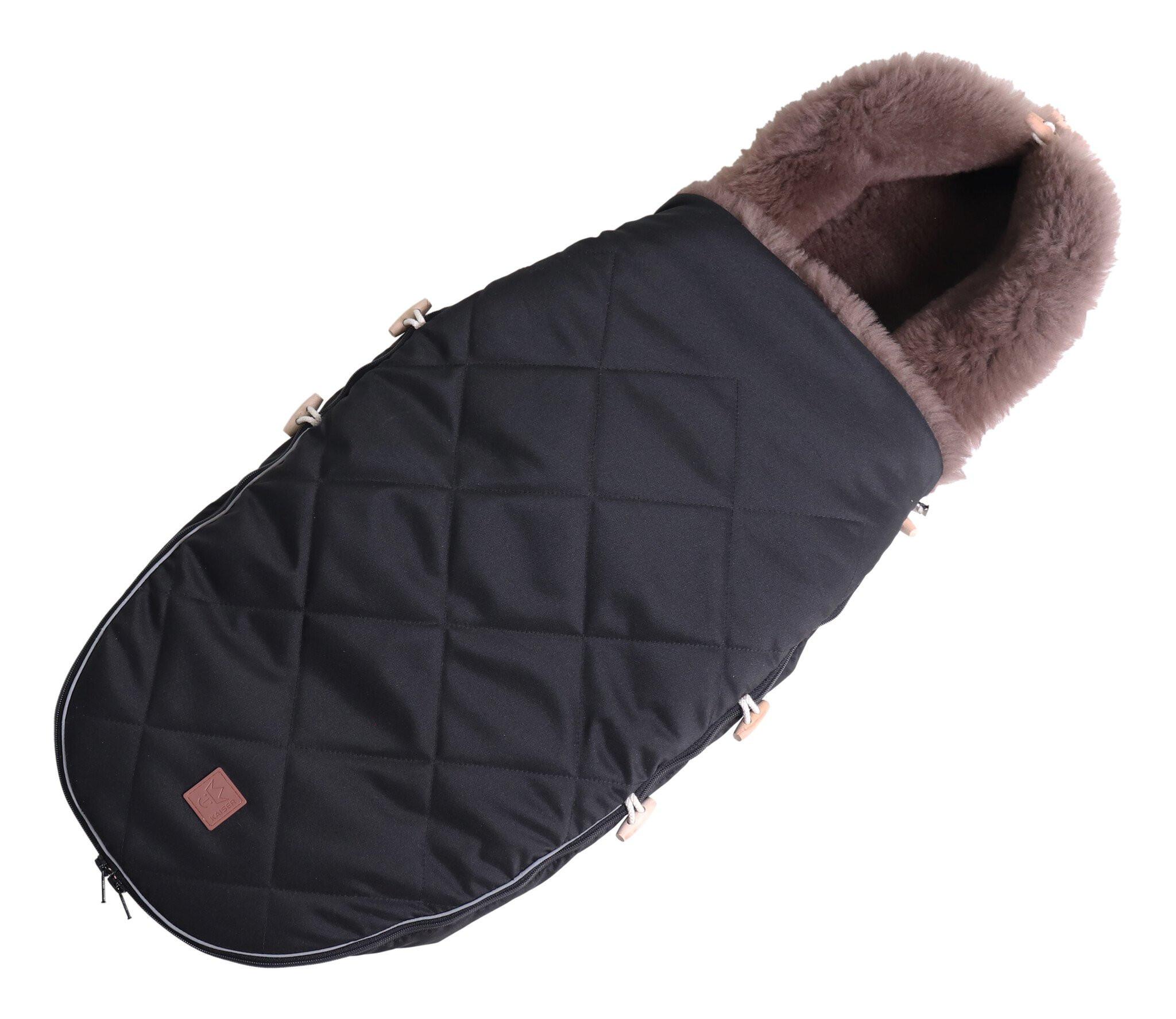 Kaiser  Lammfell Fusssack Toffee black 