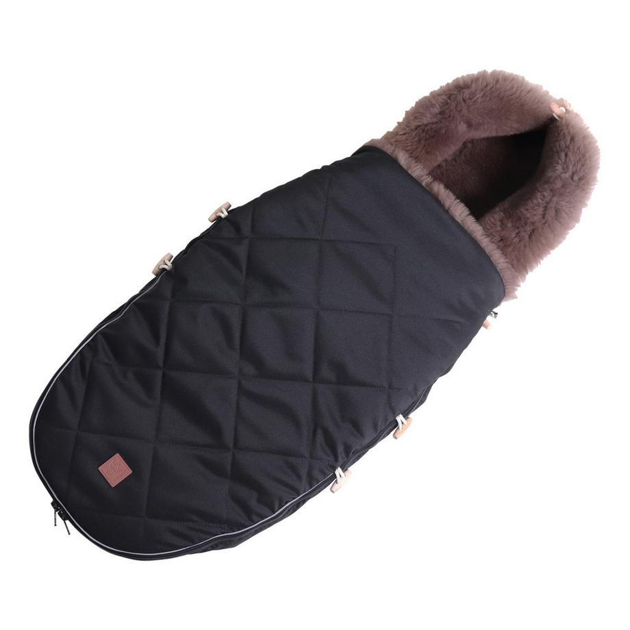 Kaiser  Lammfell Fusssack Toffee black 