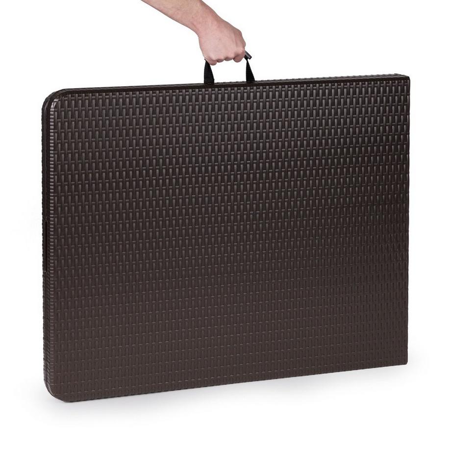 Northix Garten-Bankett-Catering-Tisch, klappbar, 180 cm, Rattan  