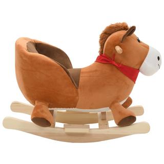 VidaXL  Cheval à bascule peluche 