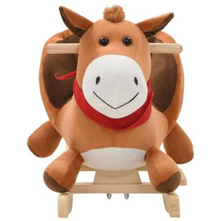 VidaXL  Cheval à bascule peluche 