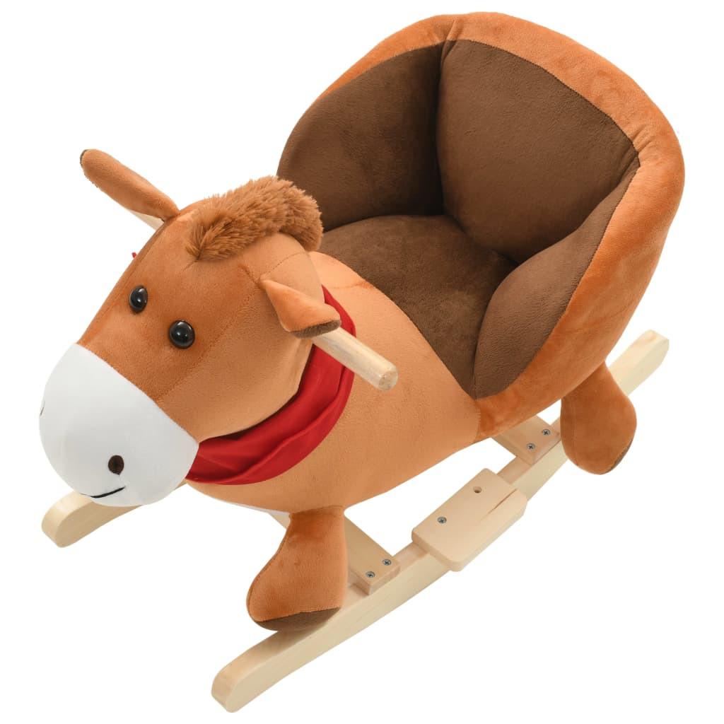 VidaXL  cavallo a dondolo Peluche 