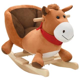 VidaXL  Cheval à bascule peluche 