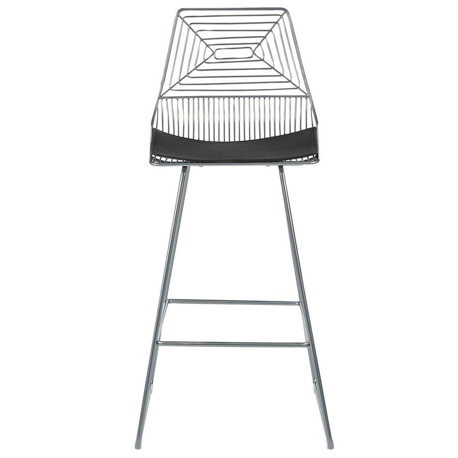 Beliani Set mit 2 Barstühlen aus Stahl  BISBEE  