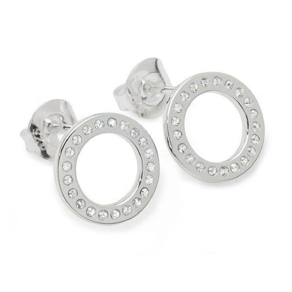 Lucy Quartermaine  Boucles d'oreilles Halo argentées 