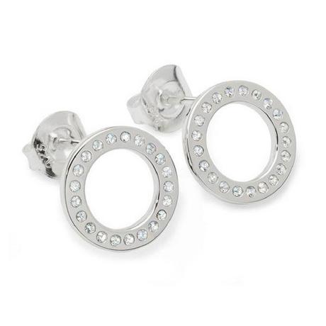 Lucy Quartermaine  Boucles d'oreilles Halo argentées 