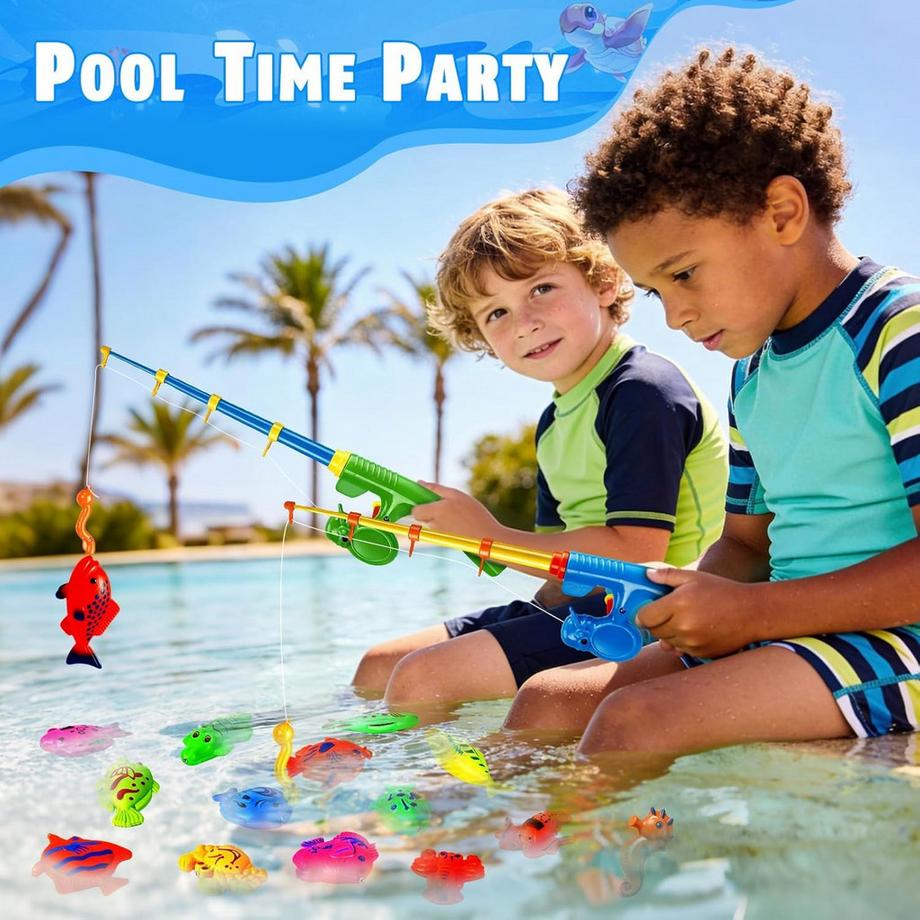 Activity-board  Jouet de Pêche Jouet de Bain Jouet de Pêche Magnétique Jouet Flottant étanche dans la baignoire 