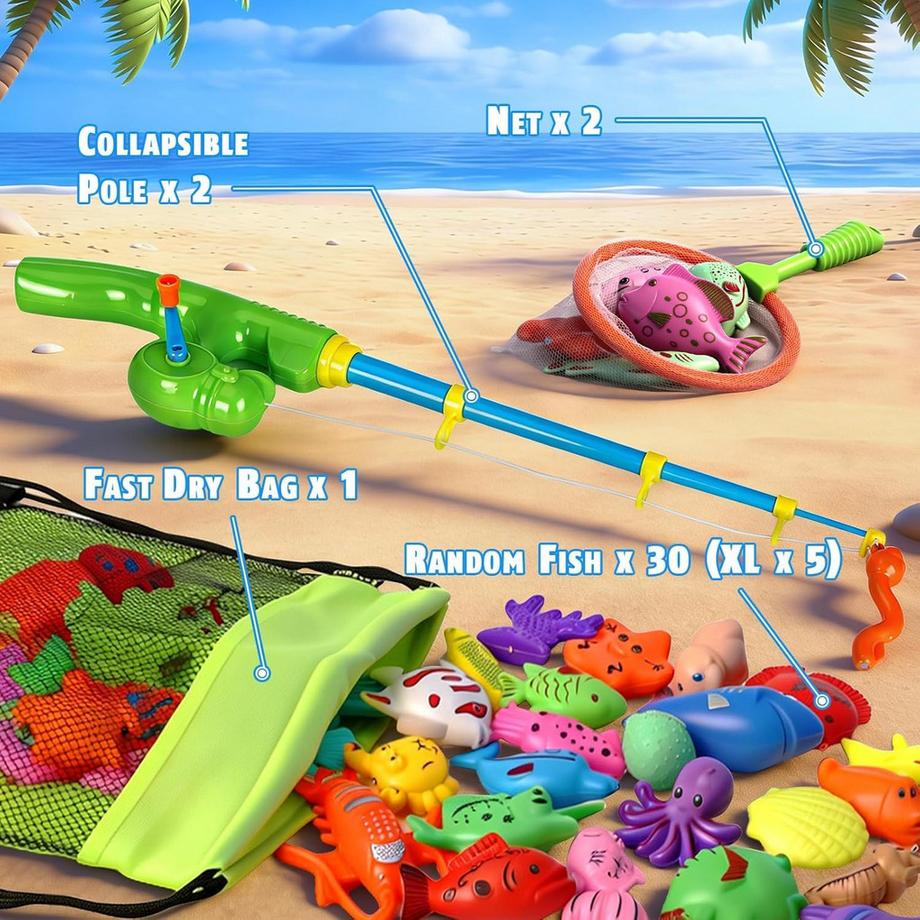 Activity-board  Jouet de Pêche Jouet de Bain Jouet de Pêche Magnétique Jouet Flottant étanche dans la baignoire 