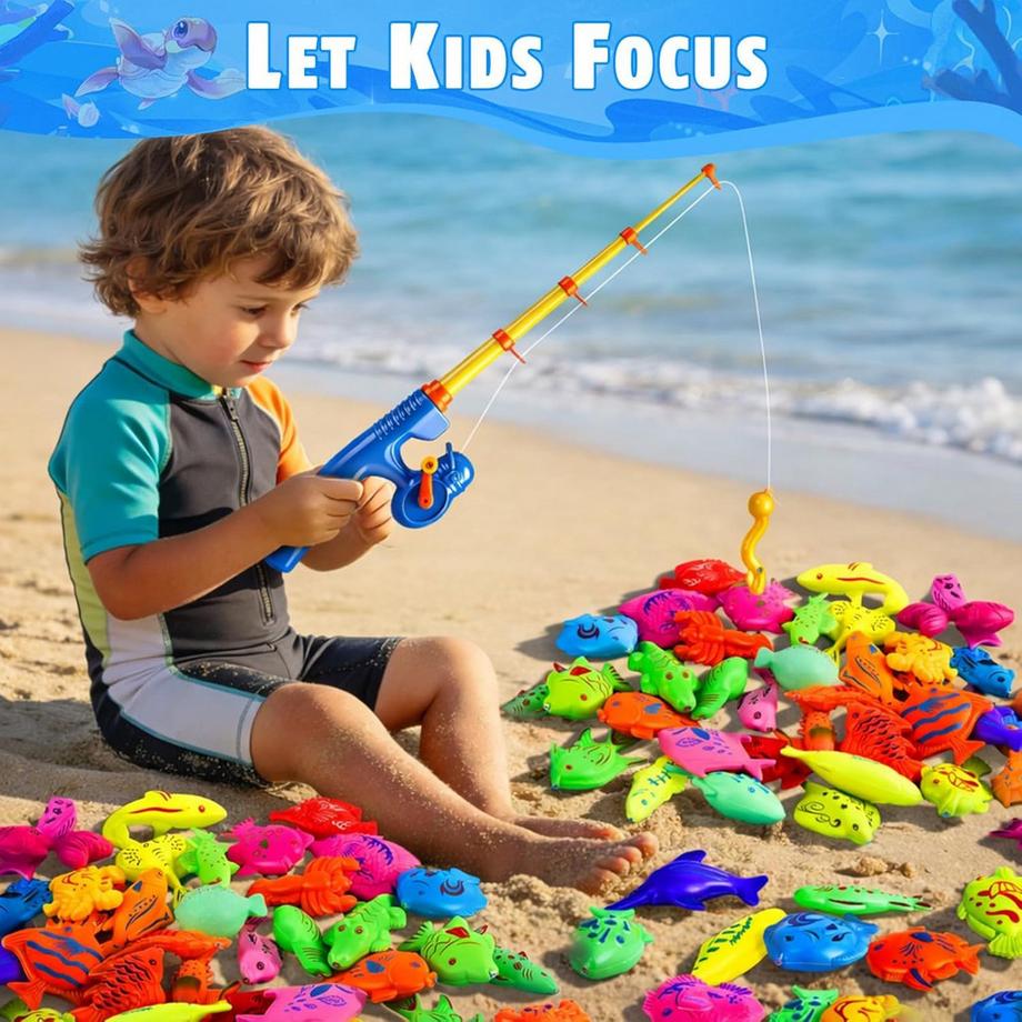 Activity-board  Jouet de Pêche Jouet de Bain Jouet de Pêche Magnétique Jouet Flottant étanche dans la baignoire 