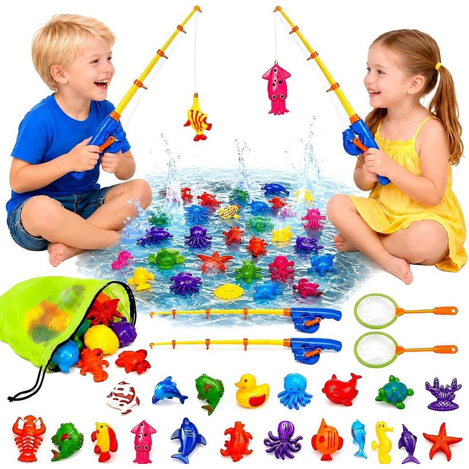 Angelspielzeug Badespielzeug Magnetisches Angelspielzeug Wasserdichtes Schwimmspielzeug in der Badewanne