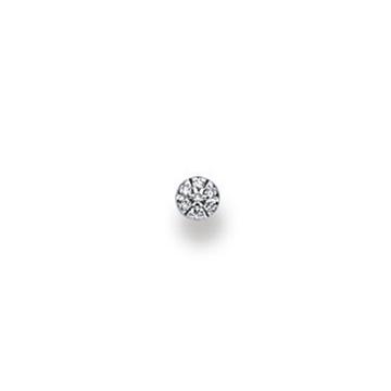 Nasenstecker Weissgold 750 Diamant 0.02ct.