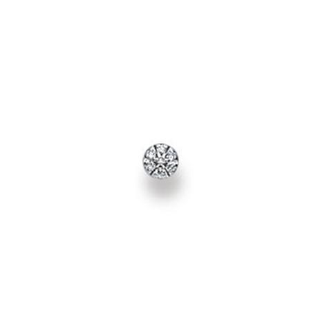 MUAU Schmuck  Nasenstecker Weissgold 750 Diamant 0.02ct. 