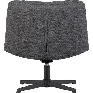 mutoni Fauteuil pivotant Vinny Bouclé anthracite  