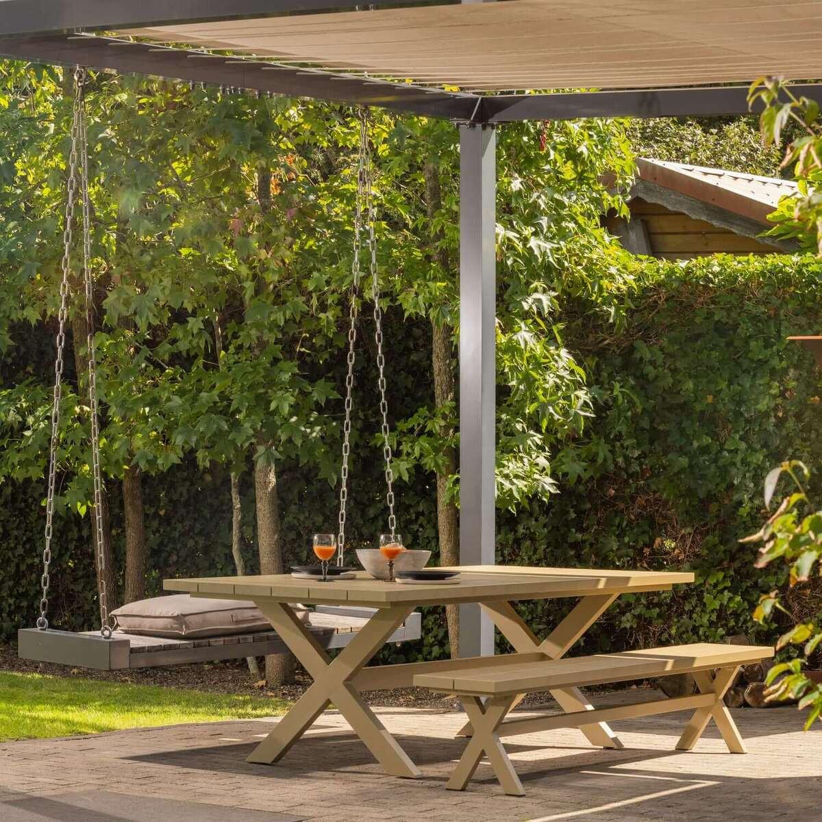 mutoni living Gartentisch Delta/sand 220x105  