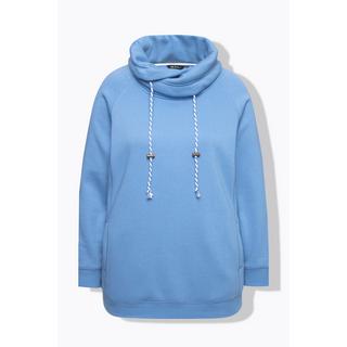 Ulla Popken  Sweatshirt, weiter Stehkragen, Taschen, Raglan-Langarm 