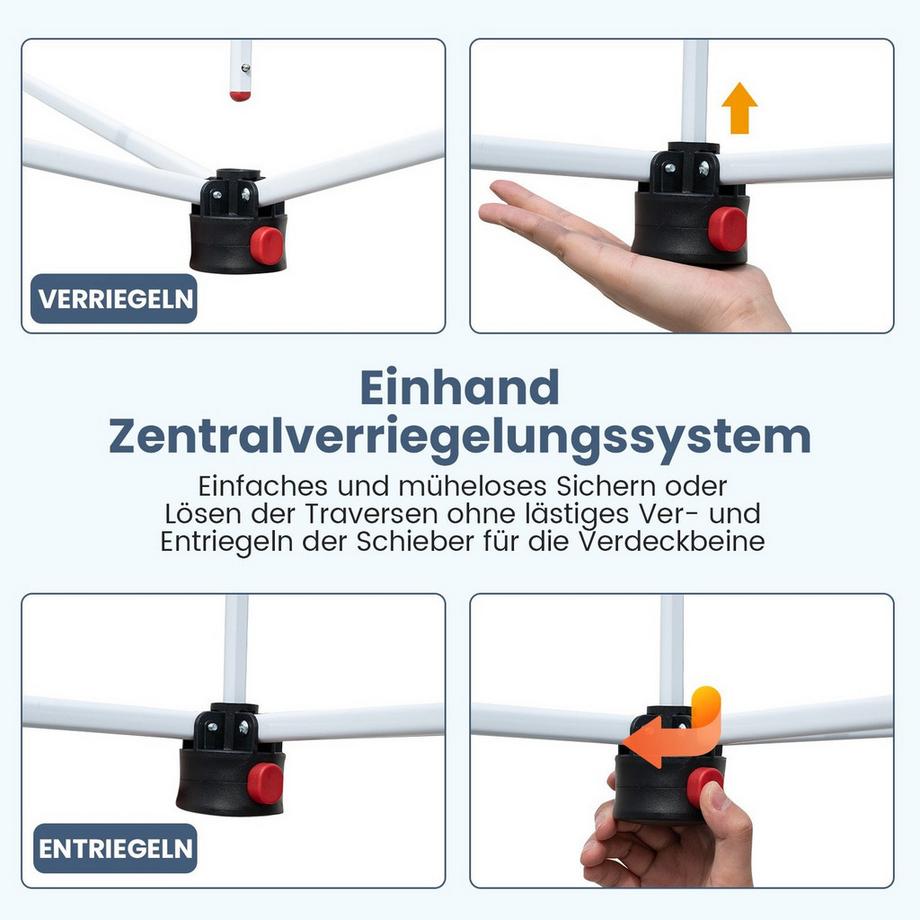 Northix Pop-Up-Pavillon, UV 50+, wasserdicht  