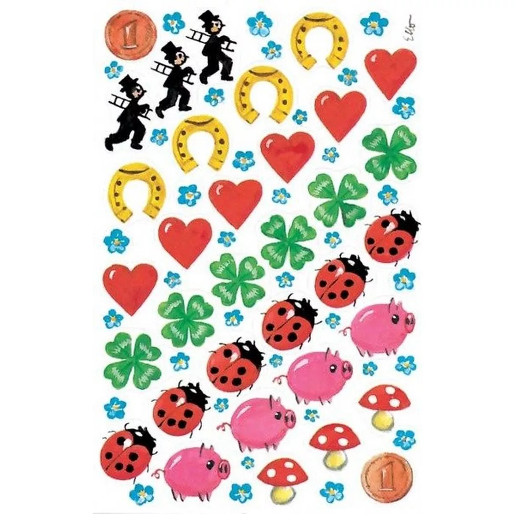 AVERY Zweckform ZDesign Sticker CREATIVE , Glücksbringer,
