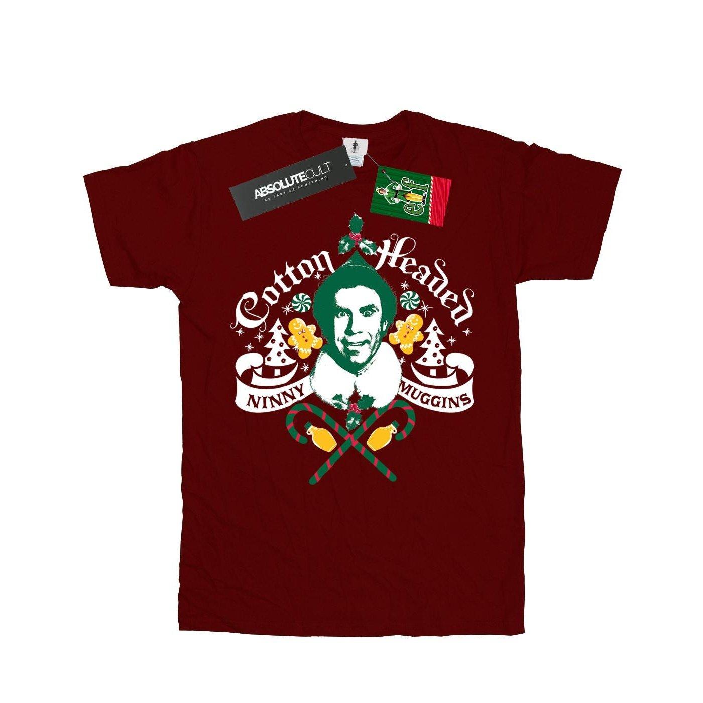 Image of Cotton Headed Ninny Muggins Tshirt Mädchen Weinrot 116