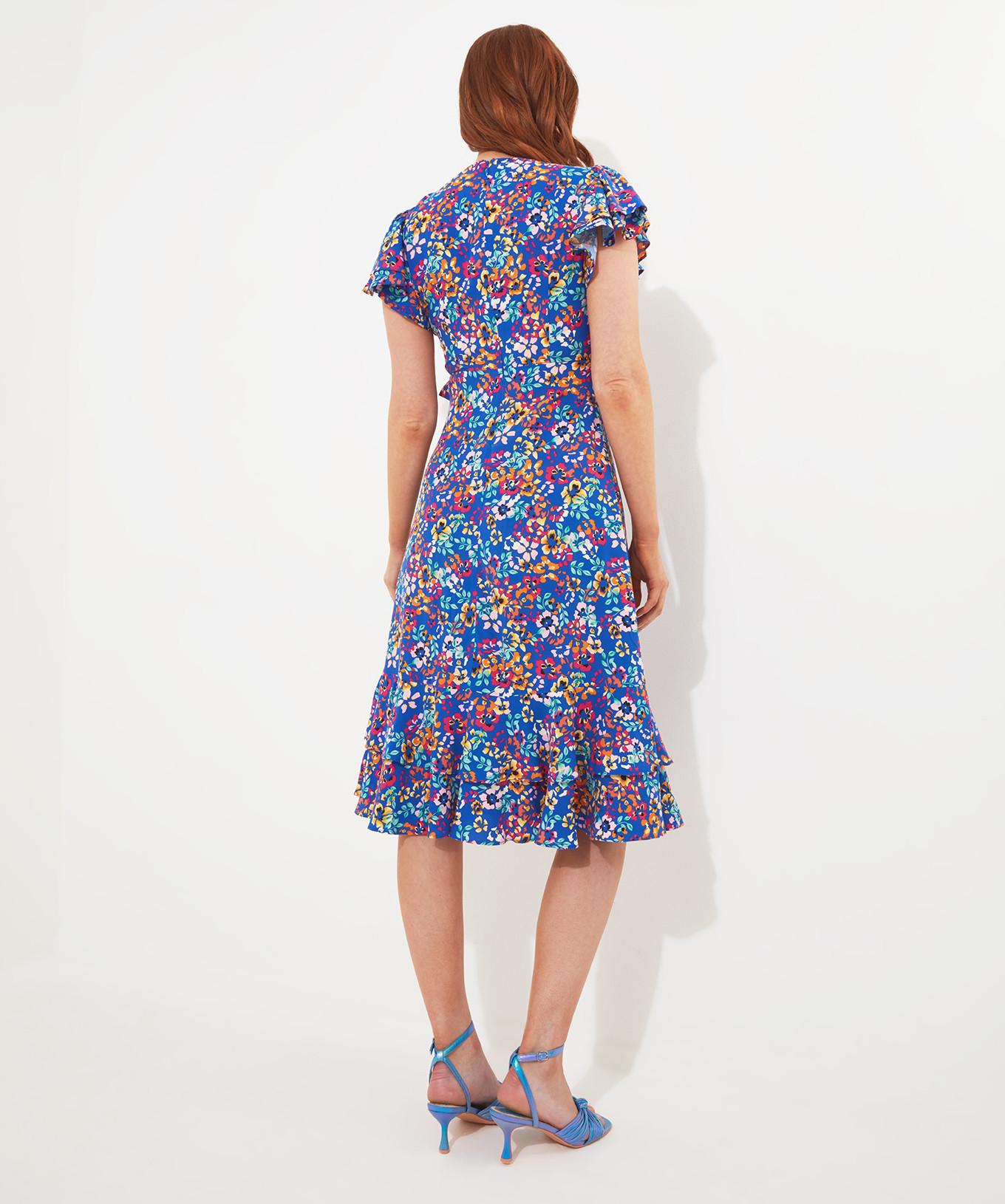 Joe Browns  Stiefmütterchen Blumiges Rüschenkleid 