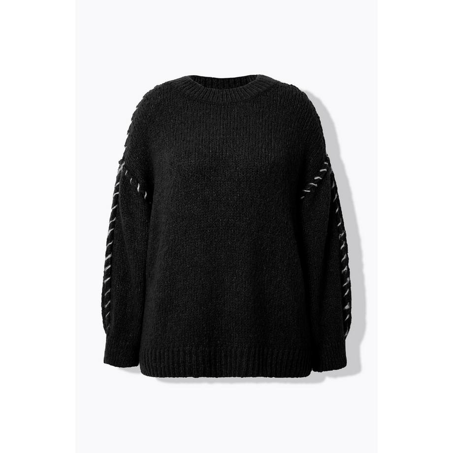 Studio Untold Pull oversize Manches longues Coutures colorées  