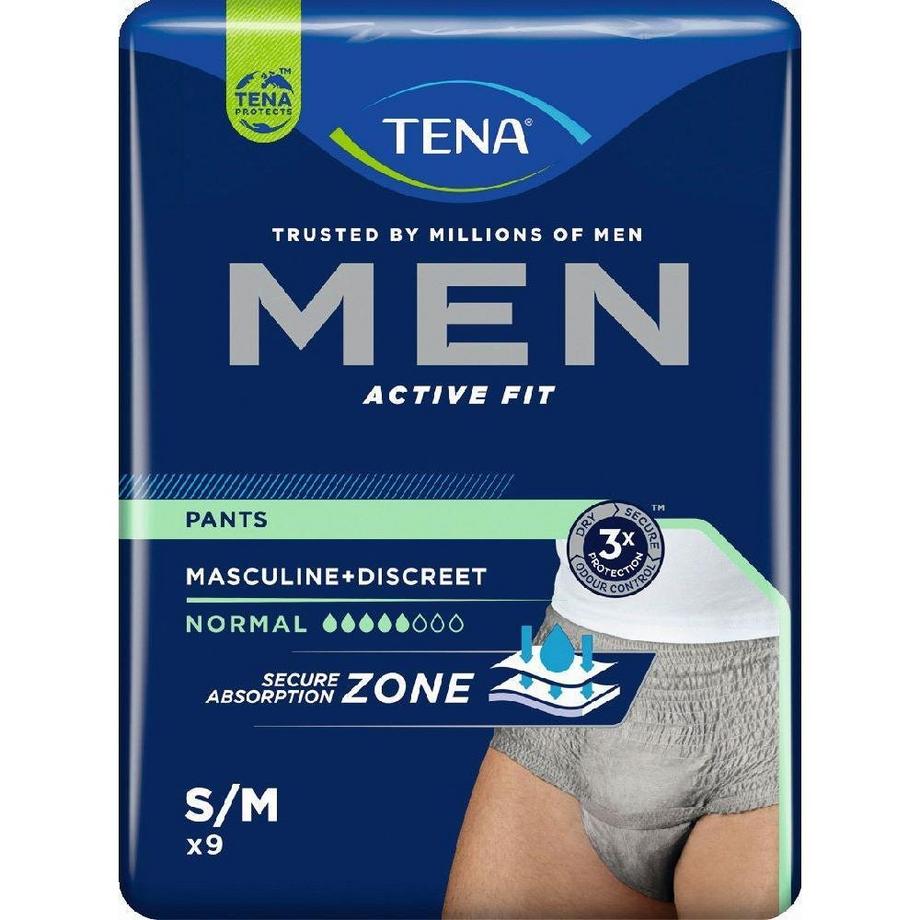 TENA  Serviettes d'incontinence pour hommes - pack de 9 
