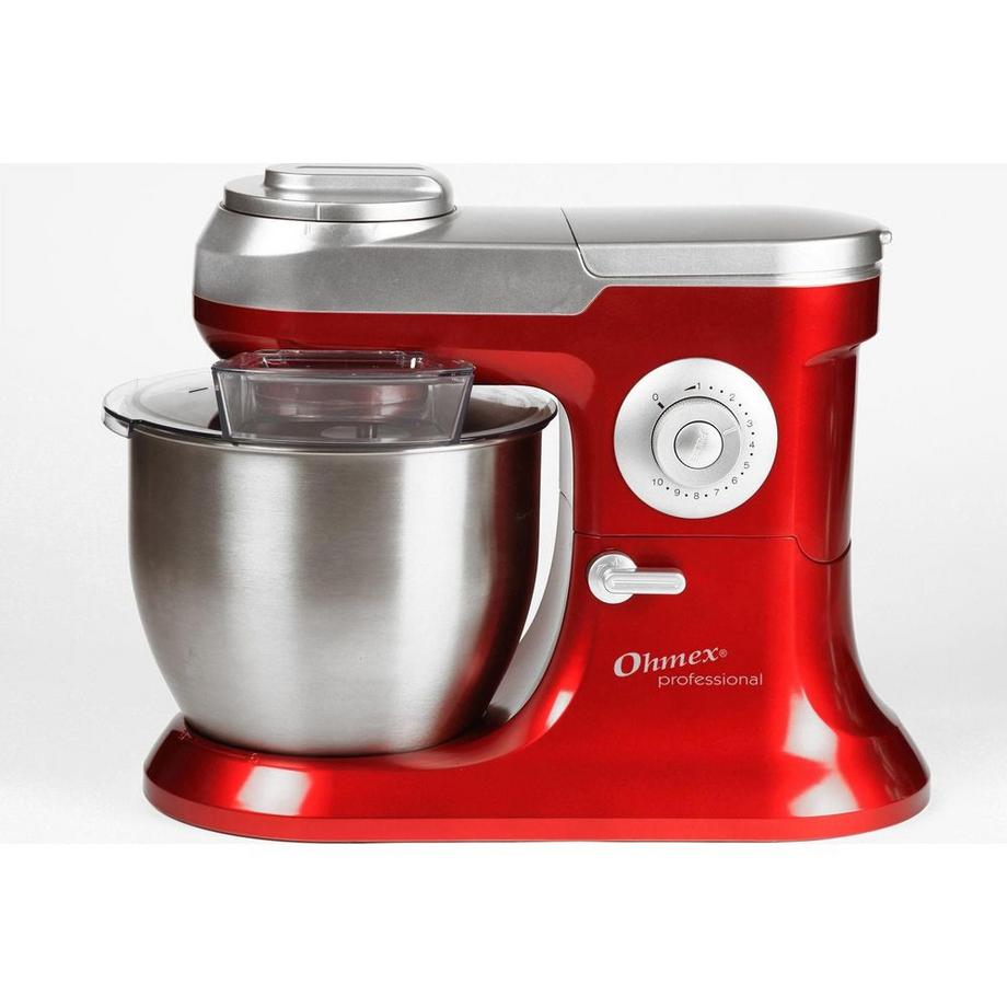 Ohmex OHMEX OHM-SMX-6100/BLX ROBOT DA CUCINA 1200 W 6,5 L ROSSO, ACCIAIO INOX  