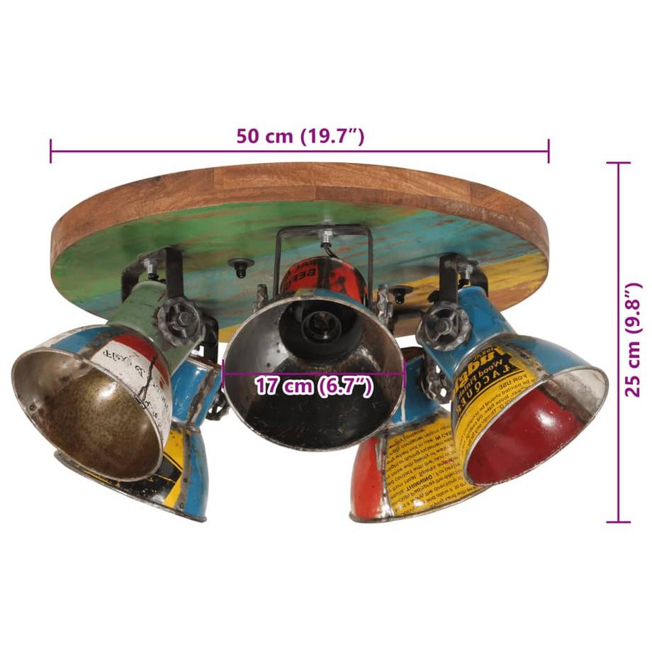 VidaXL Plafonnier fer  