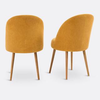 La Redoute Intérieurs Lot de 2 fauteuils de table velours côtelé  