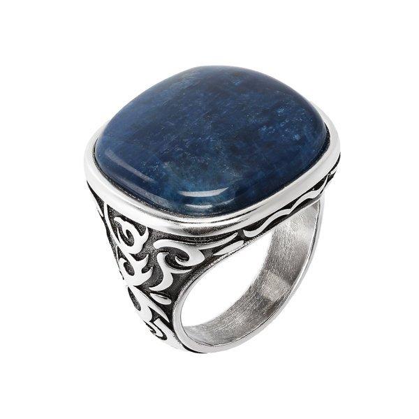 Image of Stammes Chevalier Ring Mit Apatit Damen Blau 60