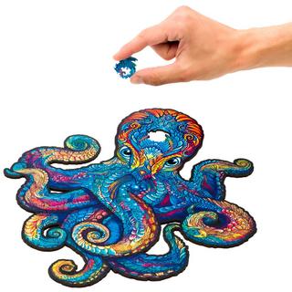 Unidragon  Oktopus (200 Teile) - Holzpuzzle 