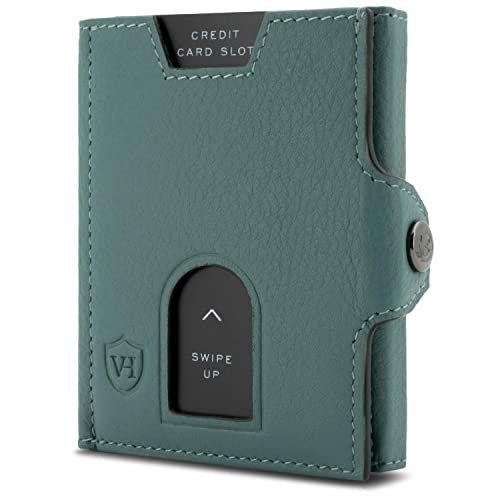 Image of Slim Wallet Mit Rfid Schutz Herren Waldgrün ONE SIZE