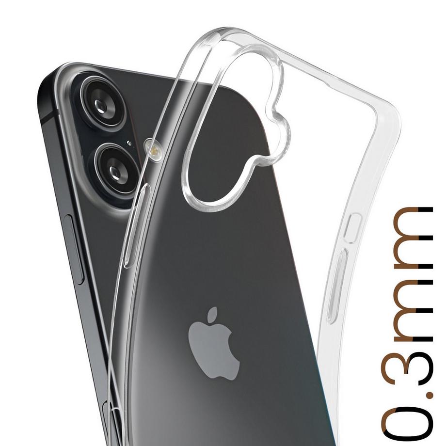 Avizar  Coque 0.3mm iPhone 16 Transparent 