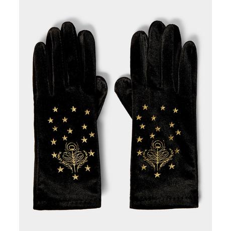 Joe Browns Federbestickte Velours-Handschuhe  