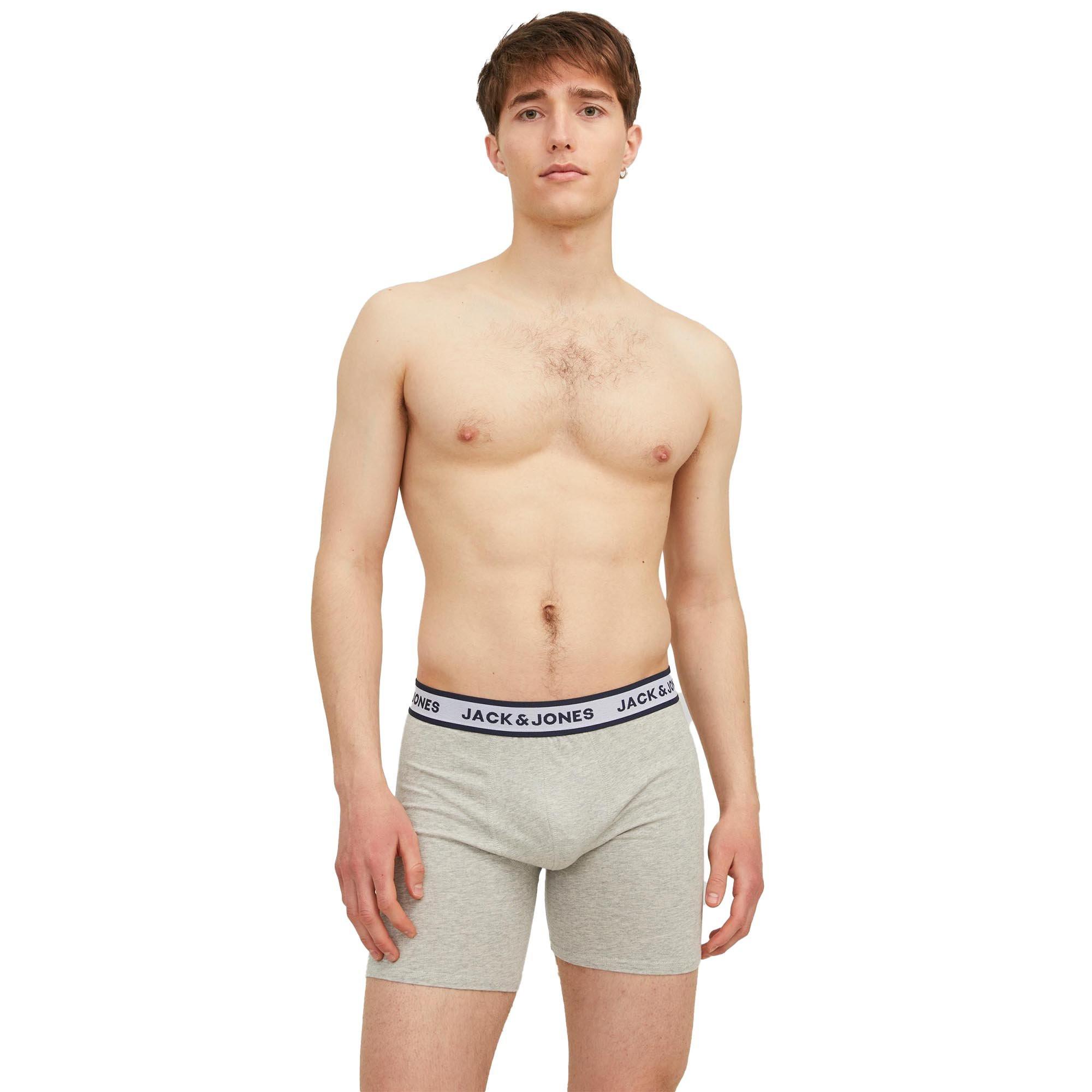 JACK & JONES  Boxer  Stretch-JACSOLID BOXER BRIEFS 3P 